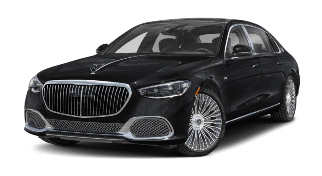 NYC Mercedes-Maybach for hire with private chauffeur providing luxury airport pickups and drop offs to JFK LGA and EWR