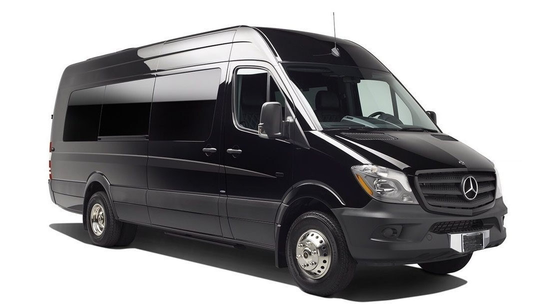 NYC executive sprinter van service with private chauffeur providing 14 passenger luxury group transportation