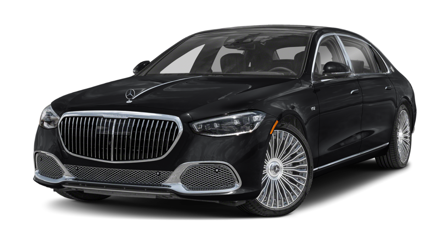 NYC Mercedes-Maybach for hire with private chauffeur providing luxury airport pickups and drop offs to JFK LGA and EWR