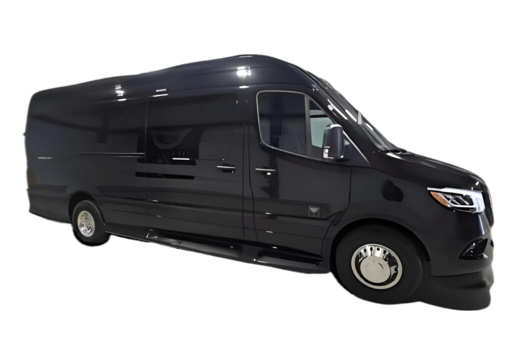 NYC Mercedes Sprinter Jet Van 7 passenger with private chauffeur for luxury Manhattan travel and airport transfers