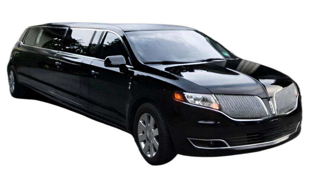 NYC black stretch limo service with private chauffeur for hire to luxury airport transfers and special events