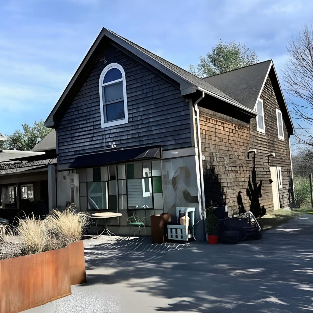 Winery house at Terra Vite Winery on the North Fork of Long Island during a private chauffeured wine tour.